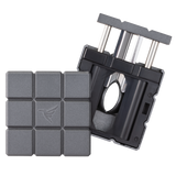 a black square object with metal rods
