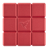 a red square object with a logo