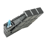 a lighter with a flame